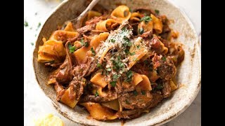 Slow Cooked Shredded Beef Ragu with Pappardelle [upl. by Koffler111]