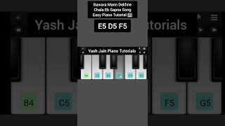 Bawara Mann Dekhne Chala Ek Sapna viral piano shorts [upl. by Sergent]