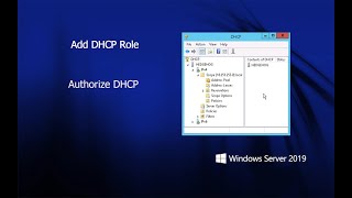 Add DHCP Server Role and Configuration windows server 2019 [upl. by Kobe417]