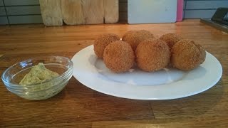 Bitterballen  Recipe Dutch fried beef croquette balls with crispy crust [upl. by Esertal]