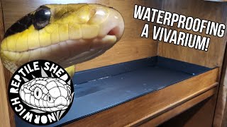 Waterproofing a Wooden Reptile Vivarium [upl. by Navak641]