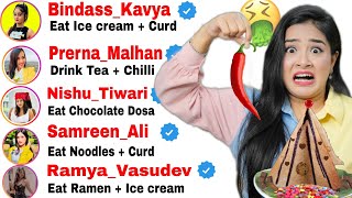 BIG Youtubers Decide WEIRD Food for Me 🤮 Ulti Kar Diya 😱 [upl. by Lian119]