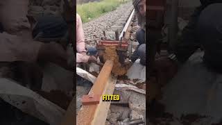 Joining Railway Tracks With THERMITE WELDING shorts [upl. by Plossl]