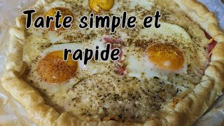 RECETTE  TARTE SALE JAMBONGRUYÈRE SIMPLE ET PAS CHER [upl. by Kristine]