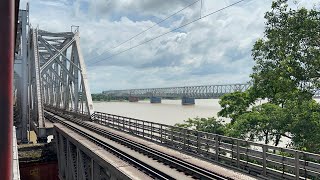 Coromandel Super Fast Express crossing Massive RupNarayan River Bridge kolaghat indianrailways [upl. by Eadie184]