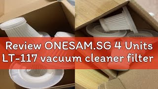 Review ONESAMSG 4 Units LT117 vacuum cleaner filter [upl. by Urion]