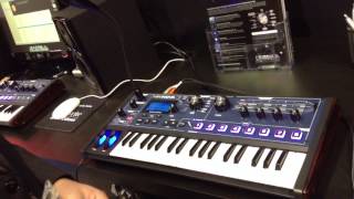 Kraft Music  Novation MiniNova Synth Demo at NAMM 2013 [upl. by Llirret629]