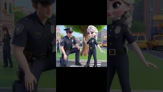 Can Elsa REALLY Become a Police Officer in a FROZEN World elsa disney princess letitgo frozen [upl. by Atteval]