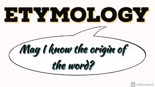 What is Etymology Field of Study Surprising origin of words Explanation and Definition [upl. by Oloapnaig768]