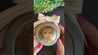 Mixed Media Decoupage baubles are so fun to make christmas christmascrafts mixedmedia decoupage [upl. by Abbye793]