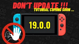 Nintendo Switch 1900 Update is out Do not update for now  Nintendo Switch Jailbreak [upl. by Maxma]