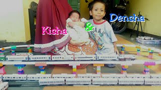 Densha Kenalin nih Dedekku Namanya KISHA dan Koleksi KRL Terbaru [upl. by Wrdna]