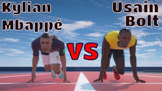 Kylian Mbappe VS Usain Bolt [upl. by Nonnahsed]