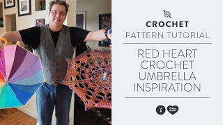 Red Heart Crochet Umbrella Inspiration [upl. by Kcerred]