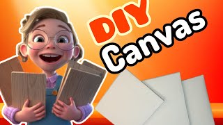 Diy canvasHow to make a Canvas with handmade paper at home [upl. by Mcnamara560]