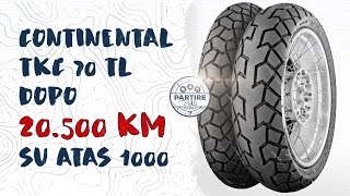 Recensione Continental TKC 70 dopo 20500 km su Honda ATAS 1000 Capo Nord Eroico e Moto Tendata [upl. by Andel]