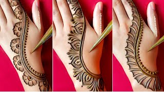 Top 3 stylish back hand mehndi  easy mehndi design  mehndi ka design  mehndi designs  mehndi [upl. by Ahcirt521]