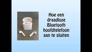 Hoe een draadloze Bluetooth hoofdtelefoon aan te sluiten [upl. by Avrit402]