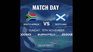 MATCH DAY Mens Internationals 2024 🏉Bokke vs Scotland [upl. by Anawd]