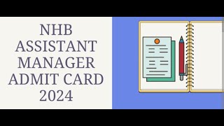 NHB Assistant Manager Generalist Admit Card out Link is in the description Box ☑️ [upl. by Ykcim]