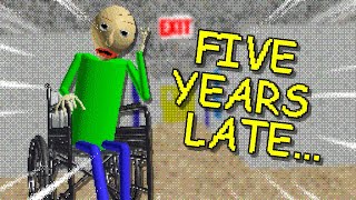 Baldis In a Wheelchair Five years late  Baldis Basics MOD [upl. by Naihr]