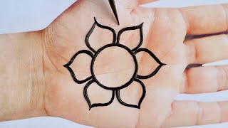 Very Easy Simple Mehndi Design For Front Hand Mehandi ka Design Mehendi design Mehndi Designs 58 [upl. by Anaoy]