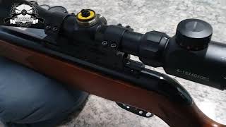 Review da luneta RIFLESCOPE 416x40 AOEG Com ajuste de paralaxe e mildots [upl. by Christabel]