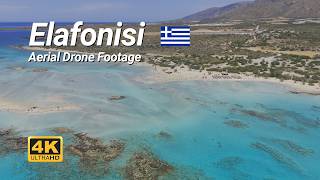 Elafonisi Beach Aerial Drone Footage 4K Crete Greece 🇬🇷 [upl. by Elbertina285]