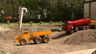 RC K700 IS a POWERFUL MACHINE RC STRONG TIPPER ACCIDENT SAVE THE MERCEDES BENZ1 RC LIVE ACTION [upl. by Eahsel]