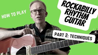 How to Play Rockabilly Rhythm Guitar Part 2  Typical Strumming Patterns  Guitar Lesson [upl. by Kiran203]