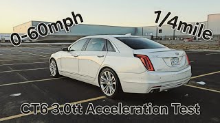 Cadillac CT6 Platinum 30tt Acceleration Test 060 and 14 mile Dragy [upl. by Cinda548]