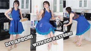 DIY Apron With Pockets And Ruffles And Frills [upl. by Powers]