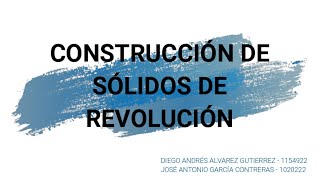 SOLIDOS DE REVOLUCION [upl. by Templa]