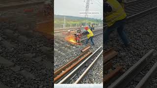 Railway track cutting construction process [upl. by Chrotoem]