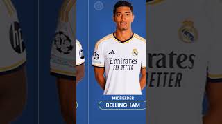 CHAMP15NS REAL MADRID VS DORTMUND CHAMPIONS LEAGUE FULL SQUAD 2024 trending shorts [upl. by Anitserp507]