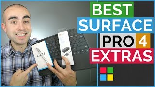 Best Accessories For Surface Pro 4 Microsoft Type Cover Keyboard [upl. by Camm508]