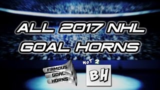 ALL NHL Goal Horns 20162017 [upl. by Elisabetta830]