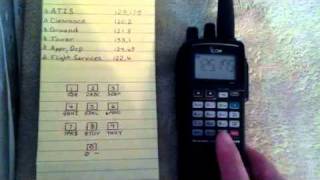 Naming Frequencies into programmed channels on the Icom IC [upl. by Notanhoj438]