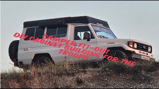 TROOPY BUILD Part 3 Cabinet making Camper fitout [upl. by Ledarf]