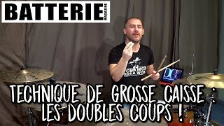 Cours de batterie  Technique de grosse caisse  les doubles coups [upl. by Haianeb734]