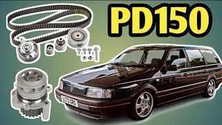 PD150 TDI TIMING BELT AND WATER PUMP REPLACEMENT [upl. by Suzzy]