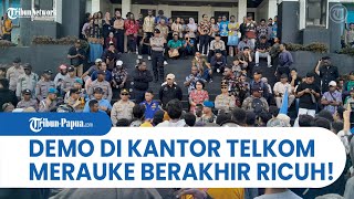 Demo Mahasiswa di KANTOR TELKOM MERAUKE RICUH [upl. by Nollie]