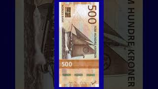 krone 500  Norwegian Currency krone  500 krone note  Norway [upl. by Otcefrep]