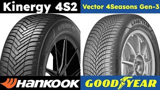 Hankook Kinergy 4S2 vs Goodyear Vector 4Seasons Gen 3 [upl. by Ynnaffit]