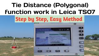 How to find Bearing and Distance in Leica TS07 Total Station [upl. by Odravde211]