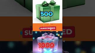 Choose 500 VS 1000 Gift Box 🎁 Try Your Luck  shorts viral giftbox ytshorts [upl. by Yemarej]