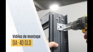 DA 40 GLD – Instruction de montage de baie coulissante à galandage DAKO [upl. by Ainoda]