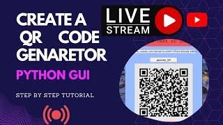 How To Make A QR Code Generator By Python  Tkinter GUI [upl. by Kcajyllib]