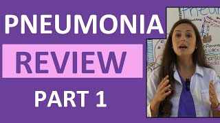 Pneumonia Symptoms Pathophysiology Nursing  Respiratory Disorders NCLEX Lecture Part 1 [upl. by Wallache]