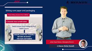 DIENES Video Series  S02 10th Episode Solutions for slitting of core paper and packaging [upl. by Yenitsed]